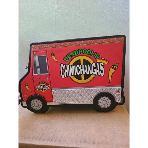 Loungefly Marvel Deadpool Pop! Chimichanga Truck Crossbody Bag SUPER CUTE - Picture 2 of 2